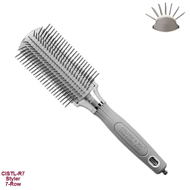 Olivia Garden Ceramic / Ion 7 Rows Classic Hair Brush