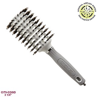 Olivia Garden Ceramic / Ionic Combo Boar Nylon Vent Hair Brush 3-1/4"