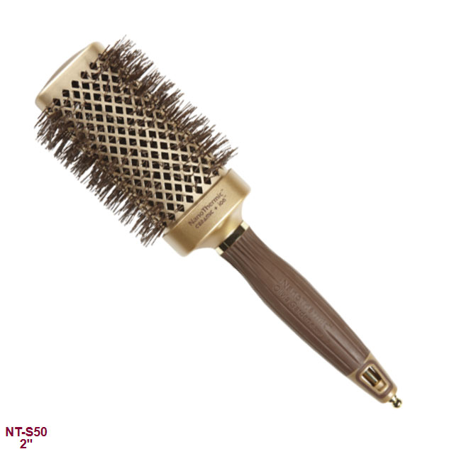 Olivia Garden NanoThermic Ceramic / Ionic Thermal Square Hair Brush 2"