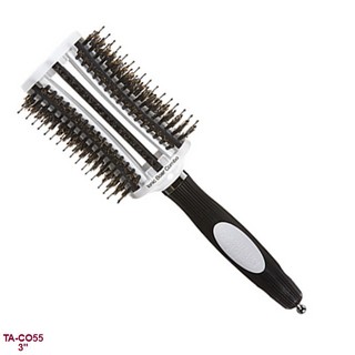Olivia Garden Vented Ionic Boar Combo Thermal Round Hair Brush 3"