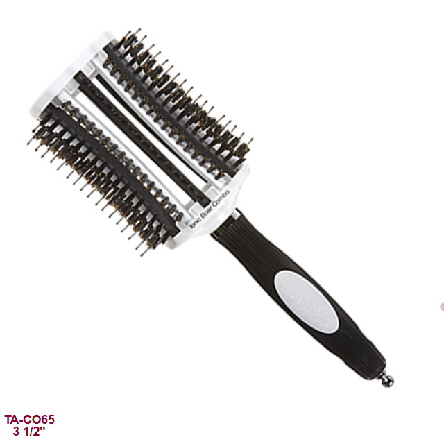 Olivia Garden Vented Ionic Boar Combo Thermal Round Hair Brush 3-1/2"